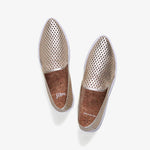 Jibs Slim Gold Slip On Sneaker Flat Top Have A Nice Day