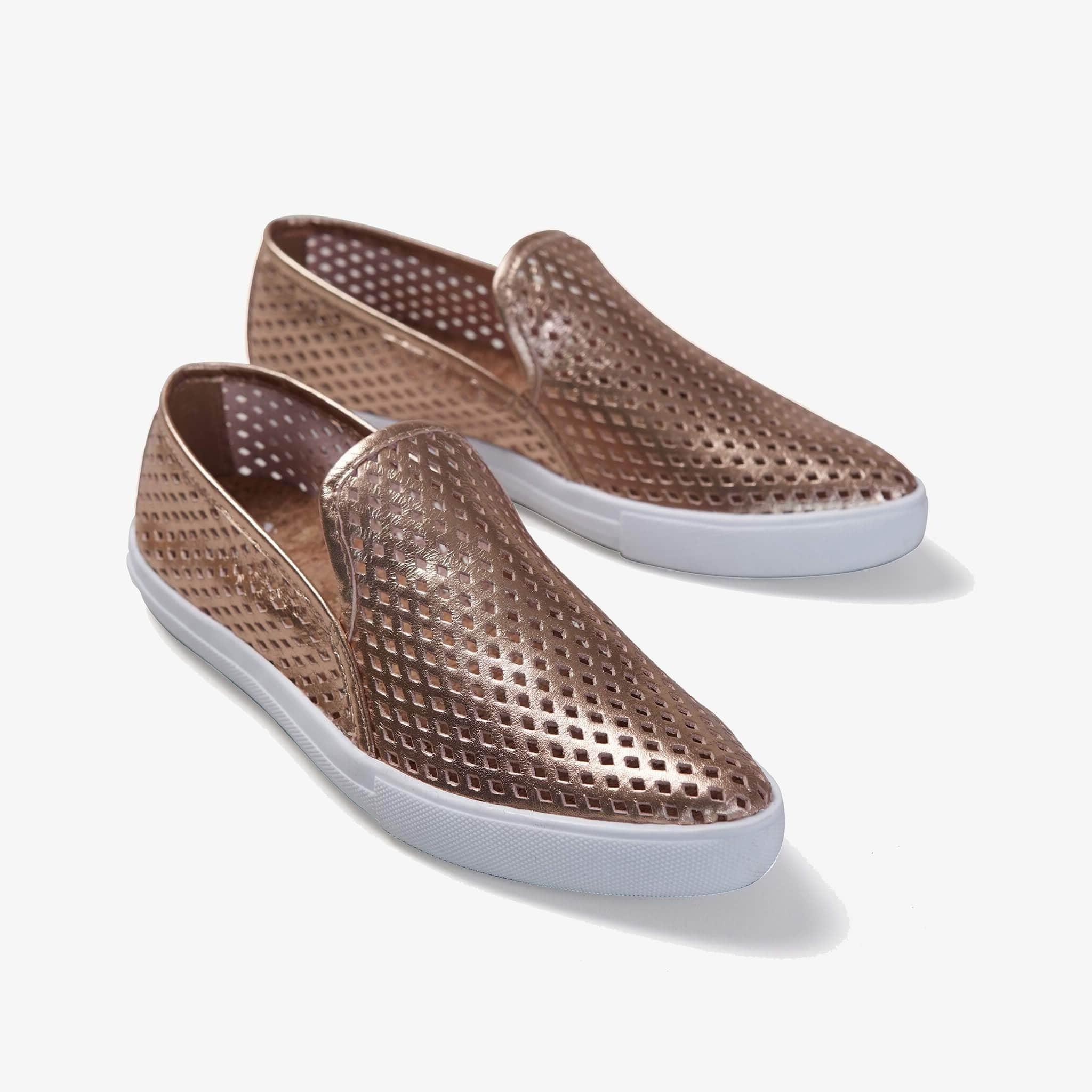 Jibs Slim Rose Gold Slip On Sneaker Flat Pair