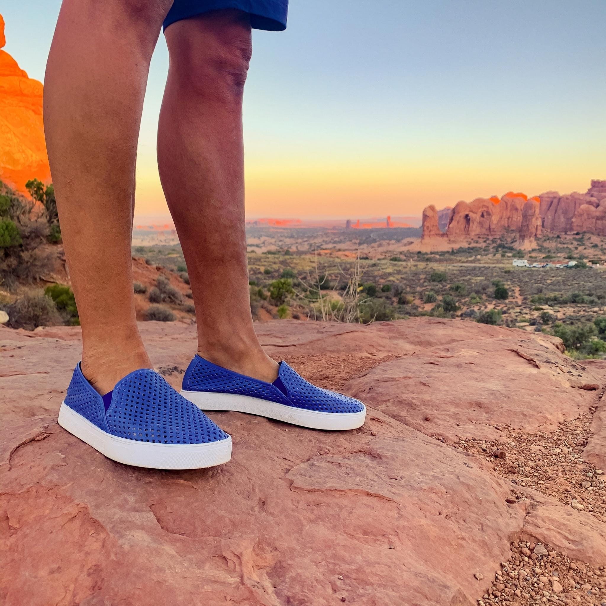 Jibs_Classics Galaxy Blue leather slip-on sneaker shoes sustainable Editorial Travel