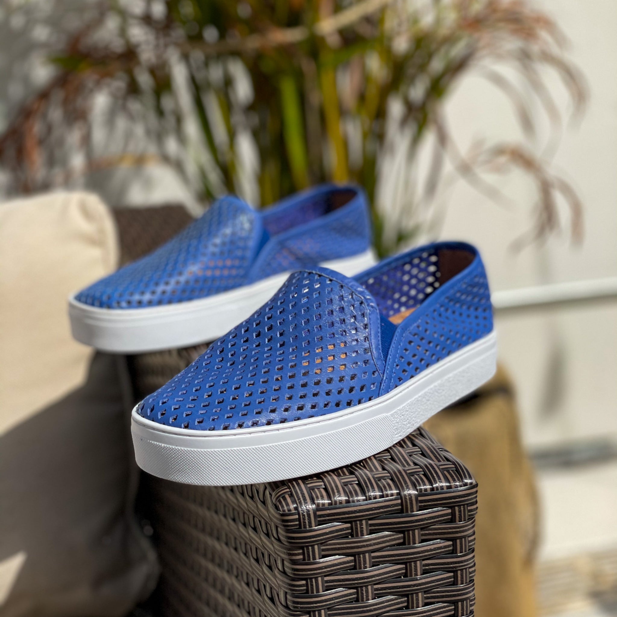 blue slip on dress shoes Antonio Cerrelli Men's Dress Shoes