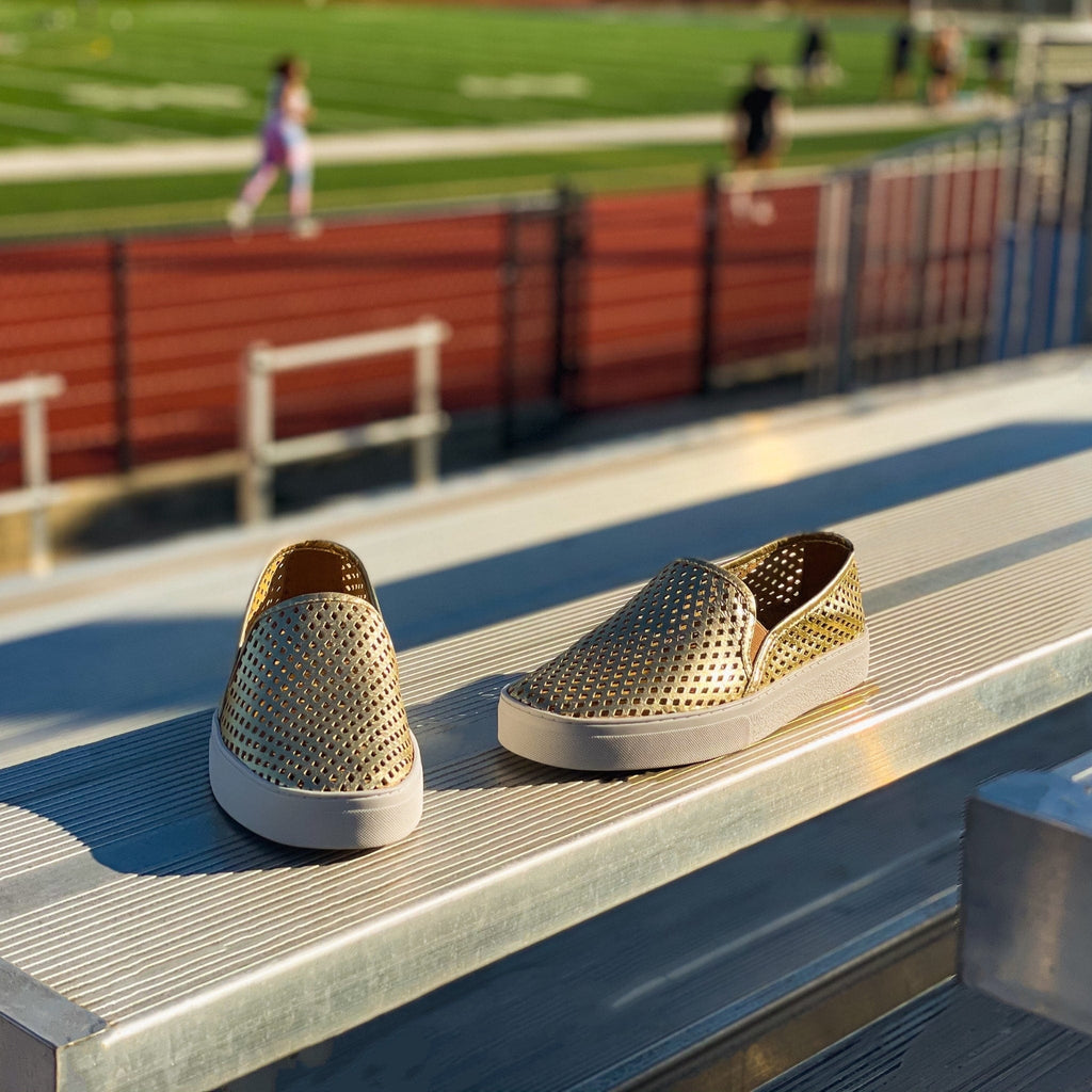 Jibs Classics Gold leather slip-on sneaker shoes sustainable Editorial