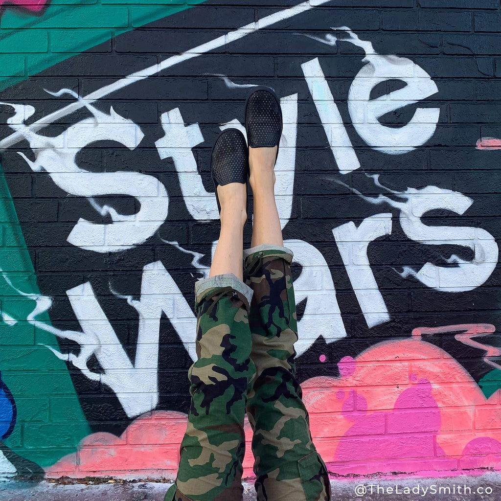 Jibs Classics Jet Black Royale leather slip-on sneaker shoes sustainable Editorial