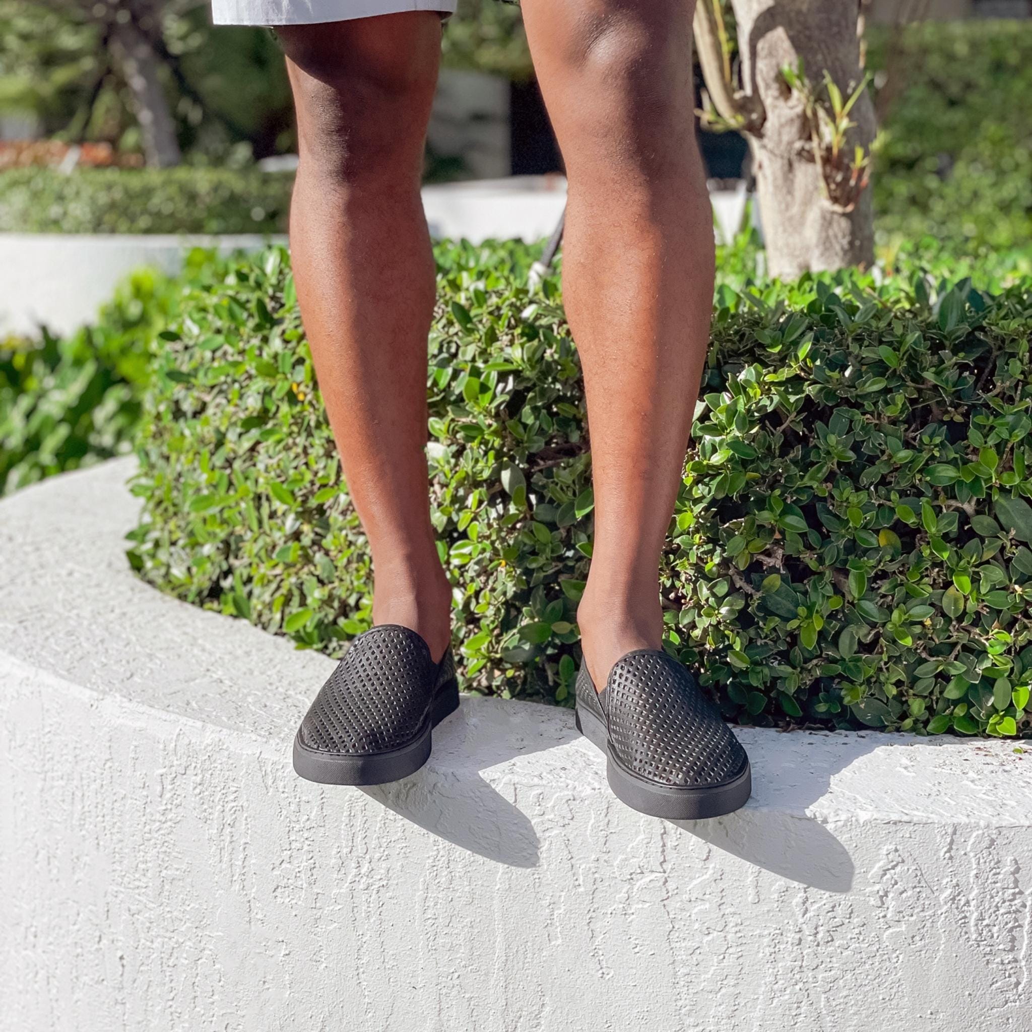 Jibs Classics Jet Black Royale leather slip-on sneaker shoes sustainable Editorial