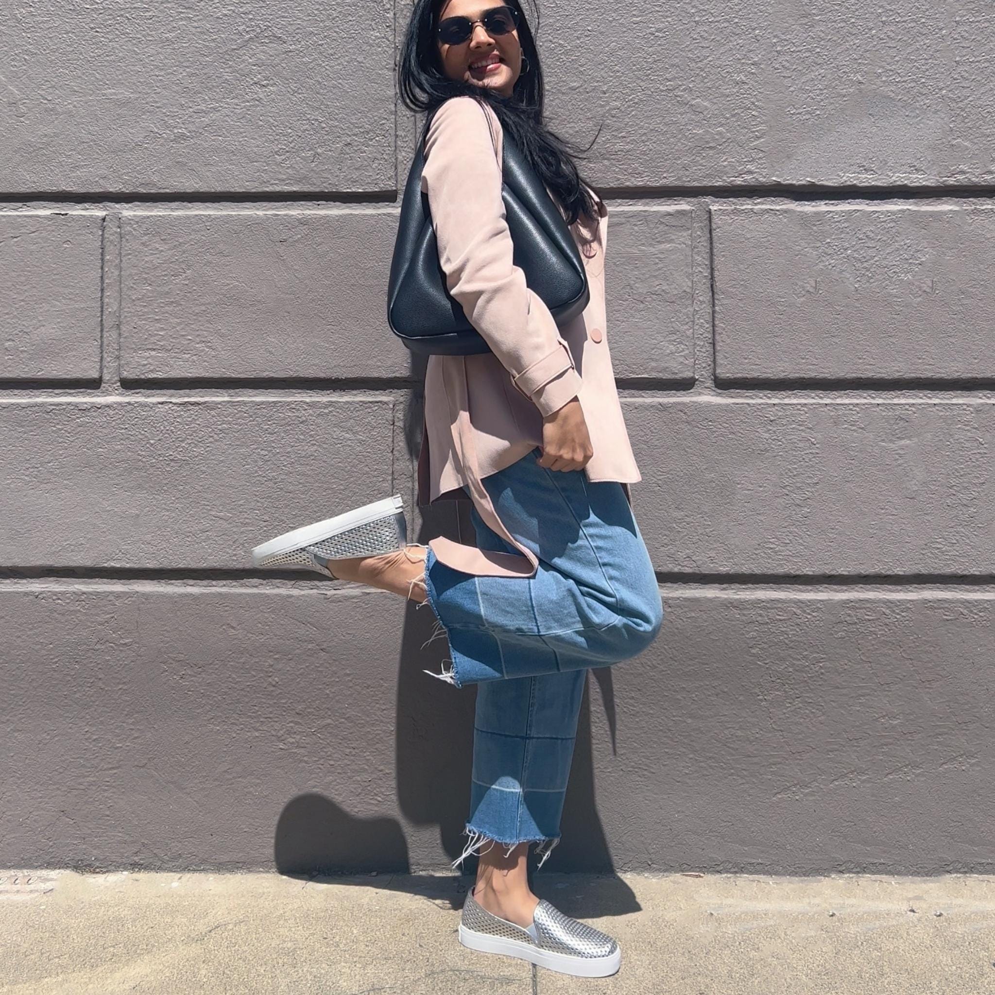 Jibs Classics Silver leather slip-on sneaker shoes sustainable Editorial