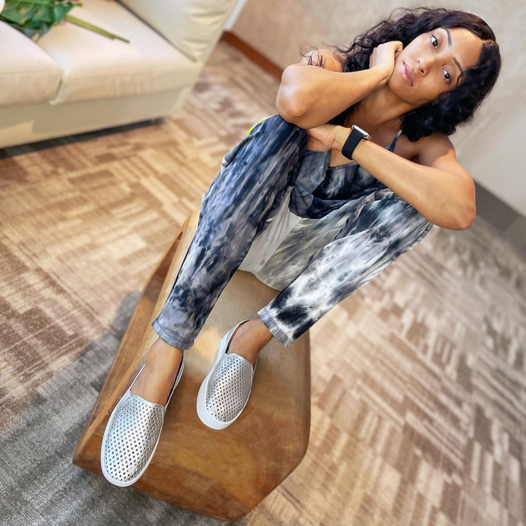 Jibs Classics Silver leather slip-on sneaker shoes sustainable Editorial