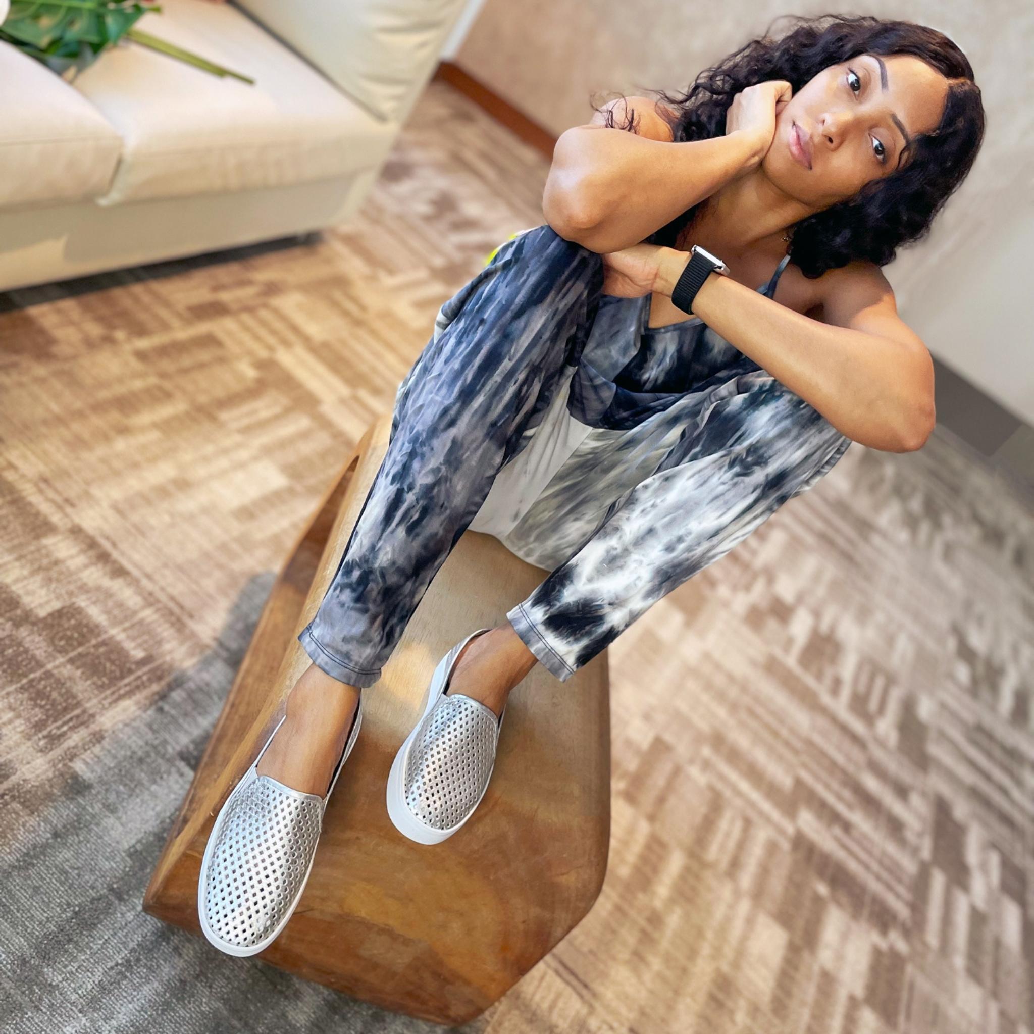 Jibs Classics Silver leather slip-on sneaker shoes sustainable Editorial