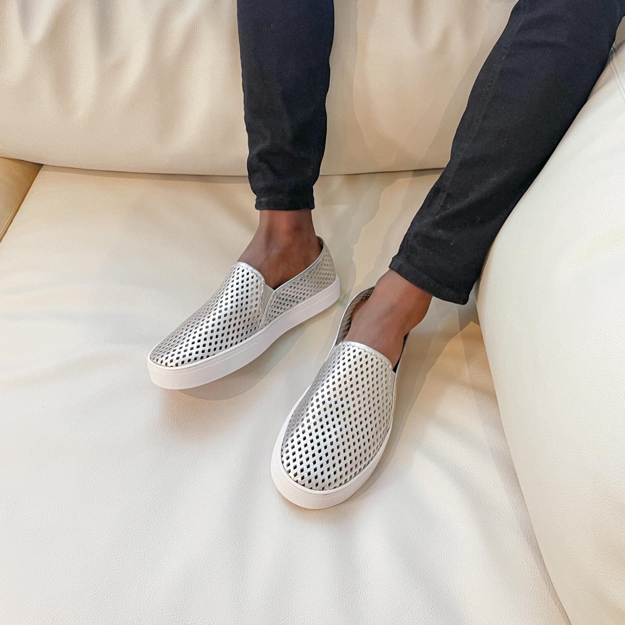 Jibs Classics Silver leather slip-on sneaker shoes sustainable Editorial
