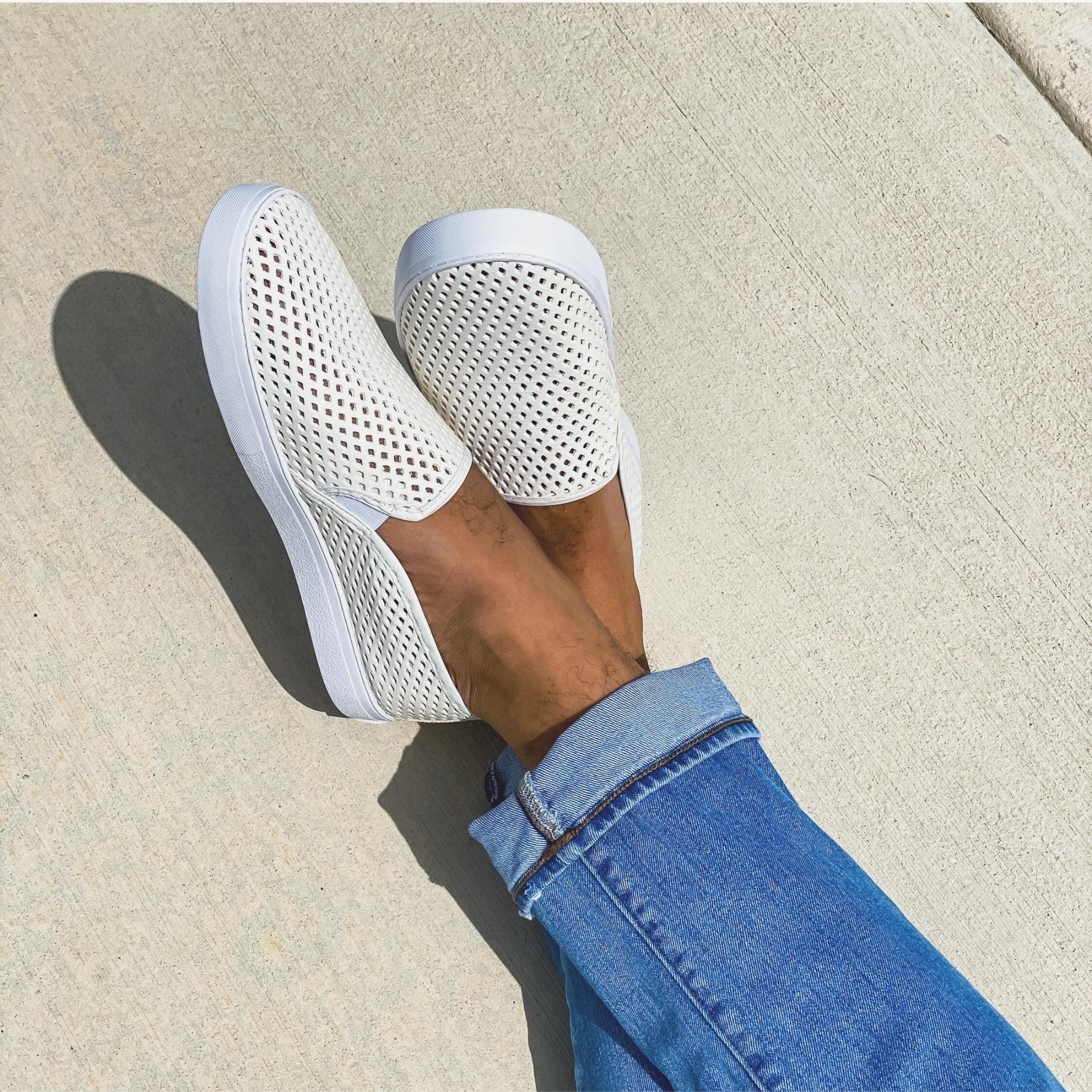 Jibs Classics Soft White leather slip-on sneaker shoes sustainable Editorial