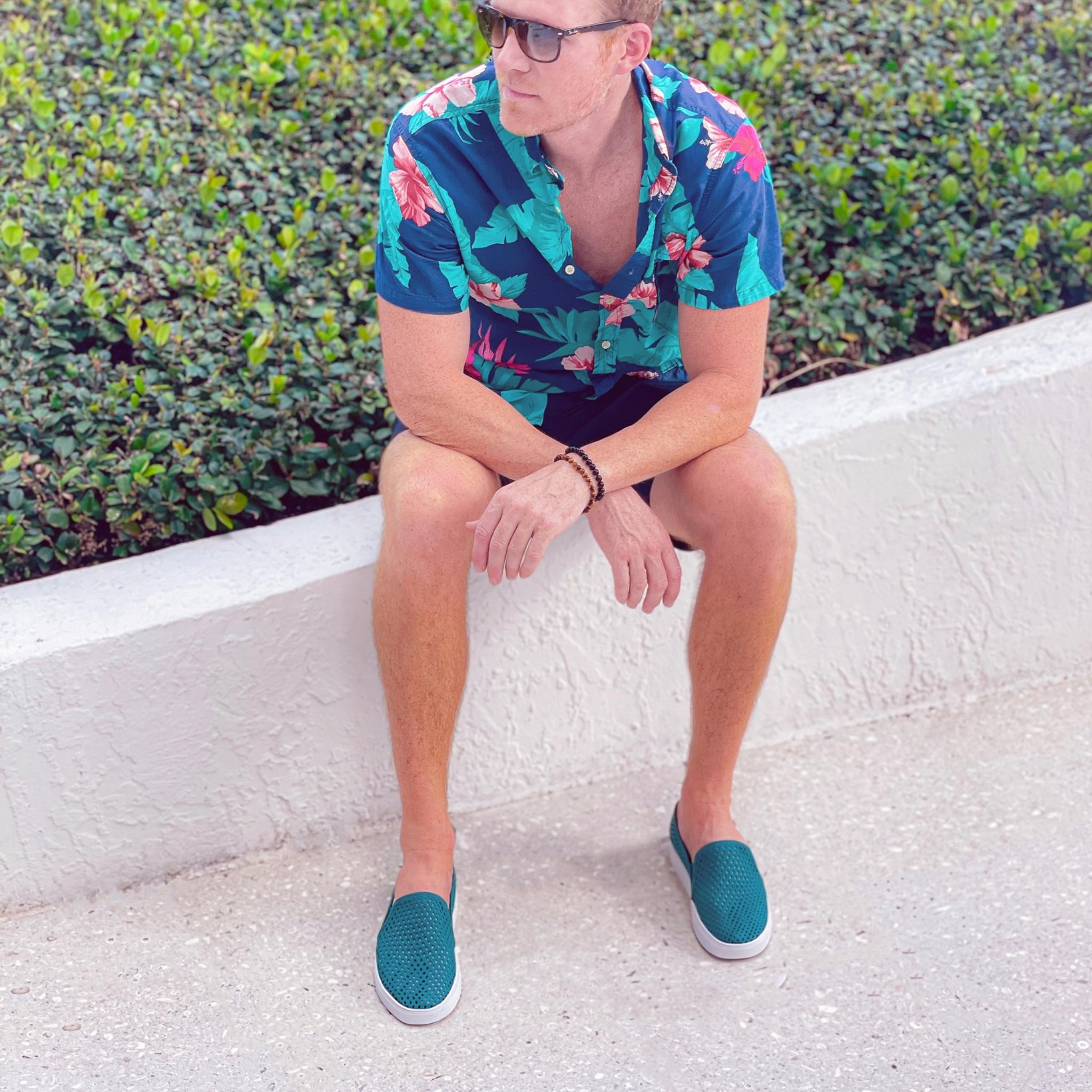 Jibs Classics Teal leather slip-on sneaker shoes sustainable Editorial