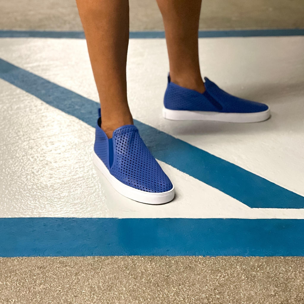 Jibs Mid Rise Galaxy Blue leather slip-on sneaker shoes sustainable Editorial