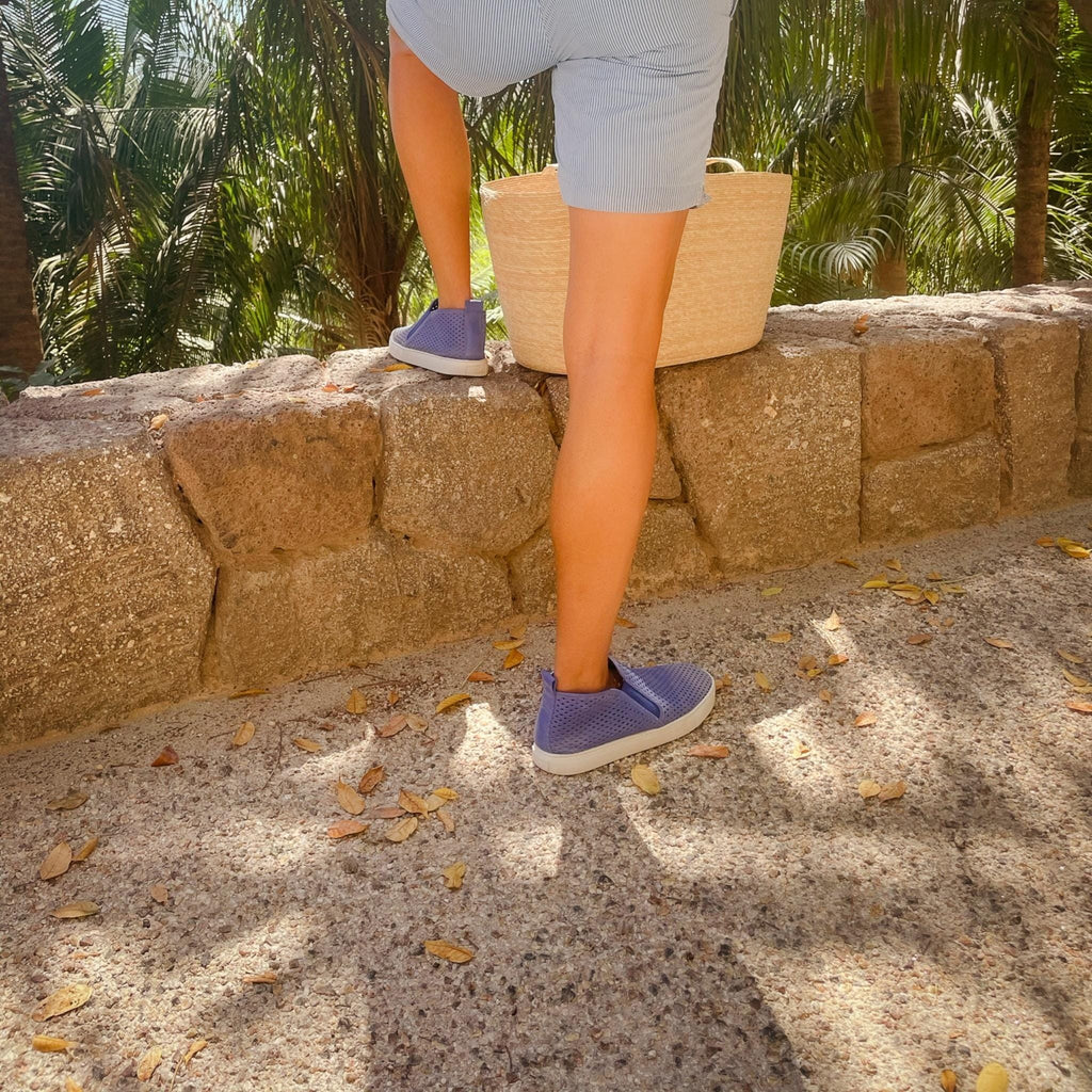 Jibs Mid Rise Galaxy Blue leather slip-on sneaker shoes sustainable Editorial