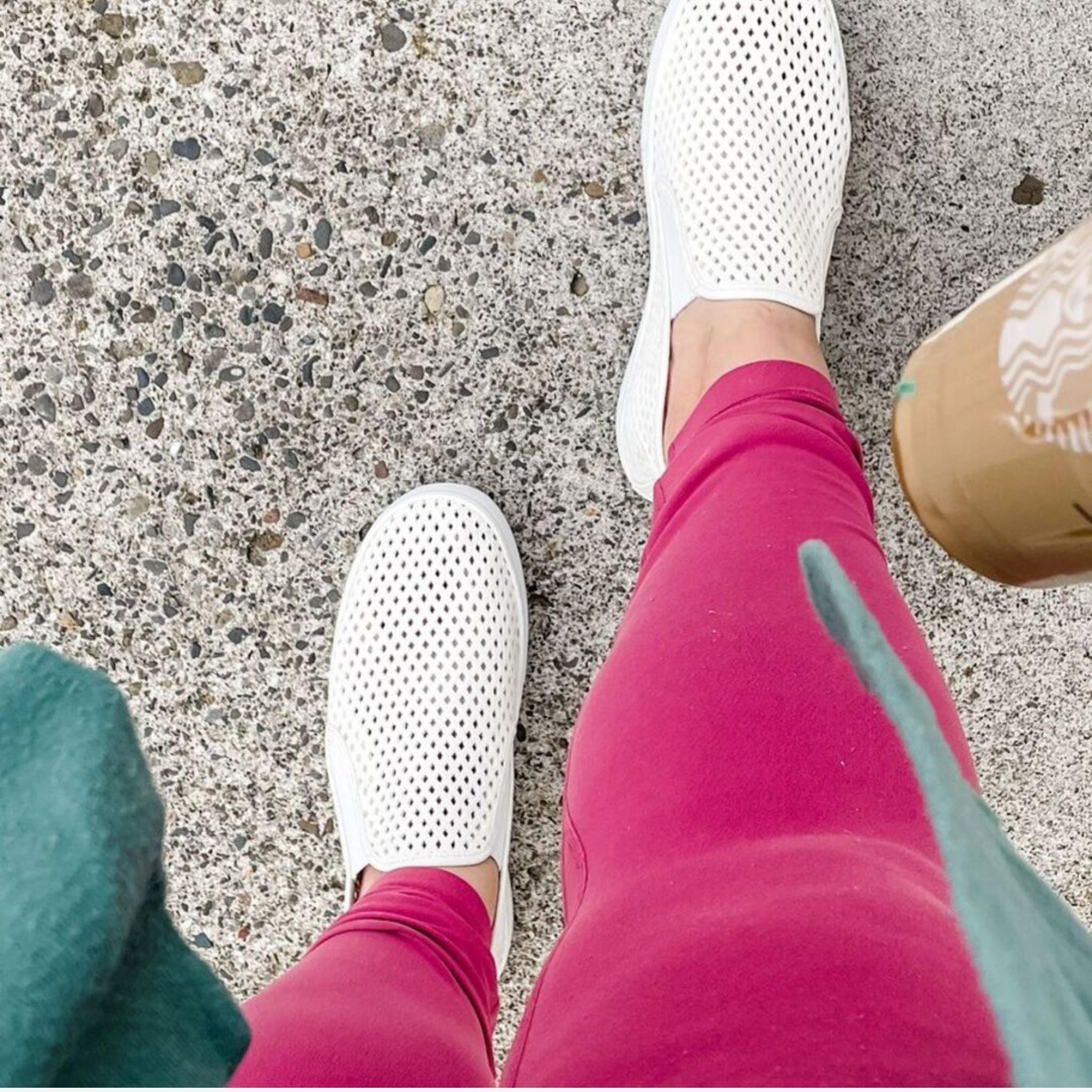 Jibs Mid Rise Soft White leather slip-on sneaker shoes sustainable Editorial