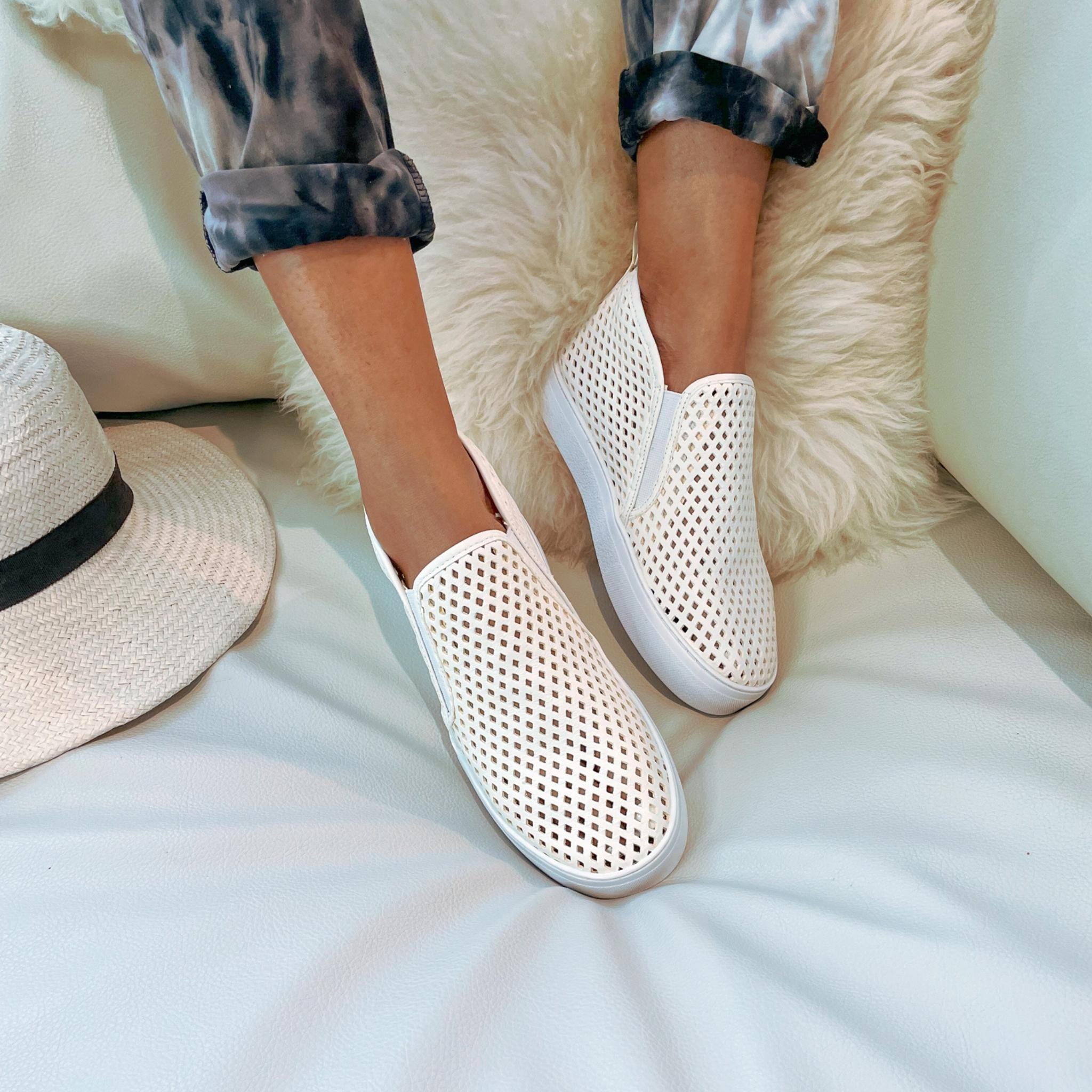 Jibs Mid Rise Soft White leather slip-on sneaker shoes sustainable Editorial