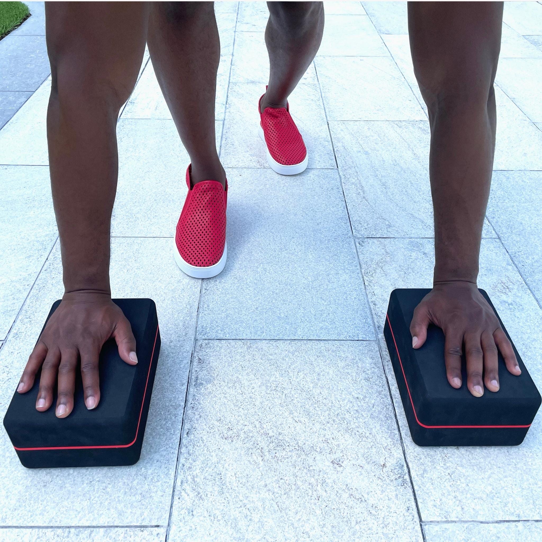 Jibs Mid Rise True Red leather slip-on sneaker shoes sustainable Editorial