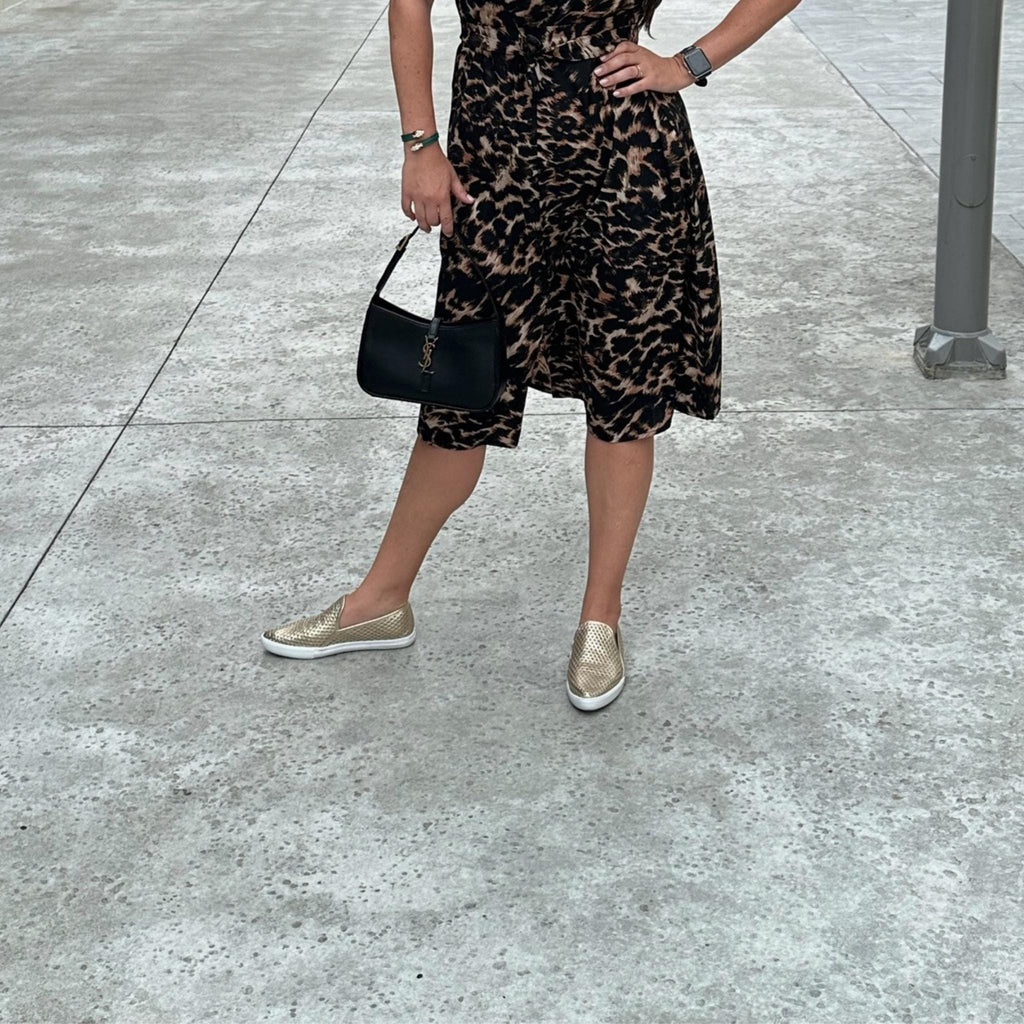 Jibs Slim Gold leather slip-on sneaker flat shoes sustainable Editorial