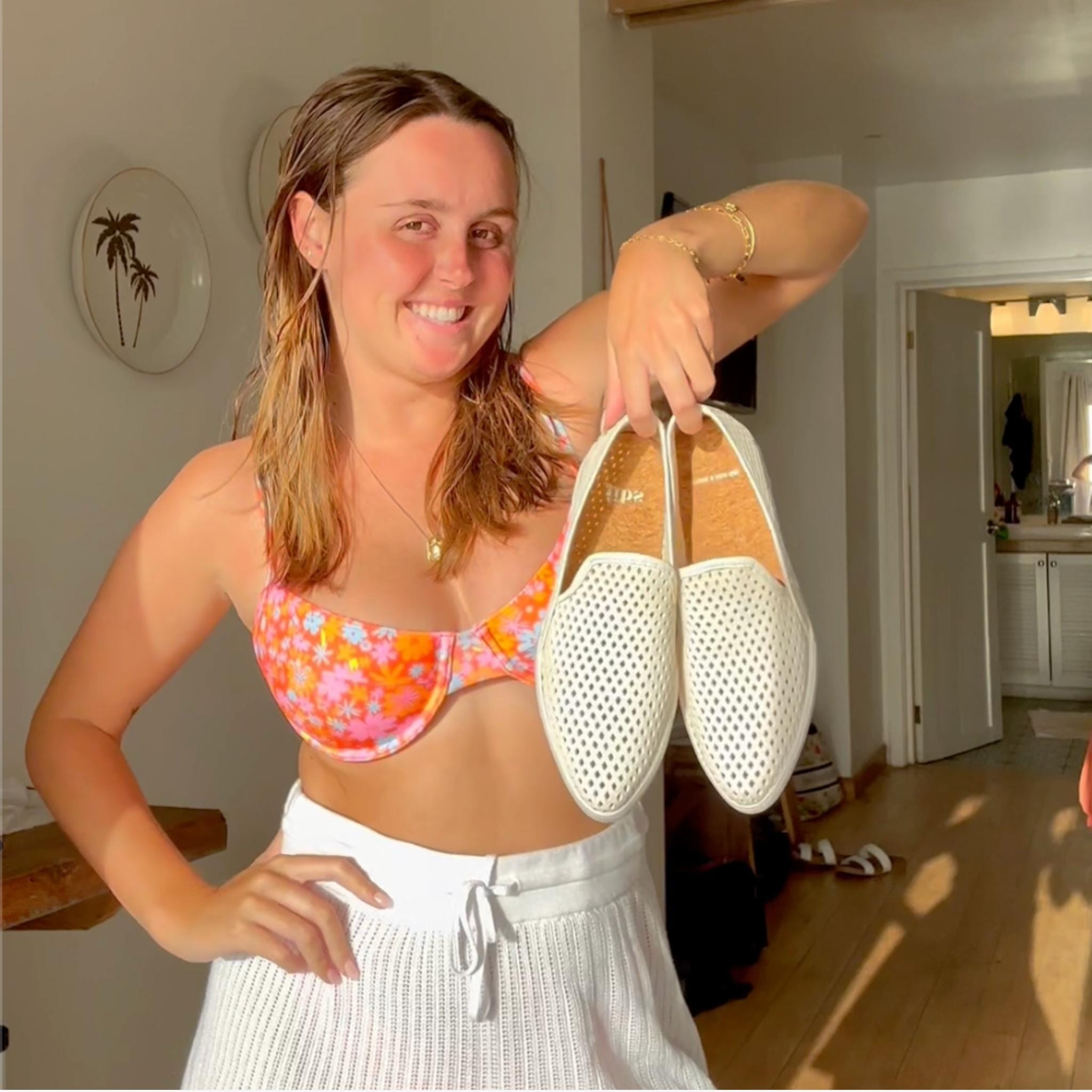 Jibs Slim Soft White leather slip-on sneaker flat shoes sustainable Editorial