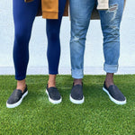 Jibs Classic Jet Black Slip On Sneaker-Shoe Outdoors Mens Womens