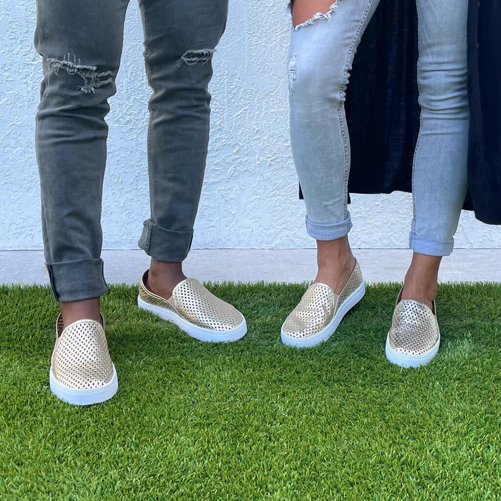         1. Jibs Classic Gold Slip On Sneaker-Shoe Outdoors Mens Womens