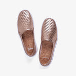 Jibs Classic Rose Gold Slip On Sneaker-Shoe Have A Nice Day Cork In-sole