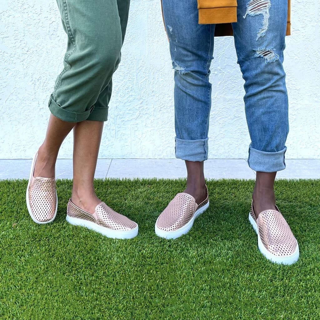 Jibs Classic Rose Gold Slip On Sneaker-Shoe Outdoors Mens Womens
