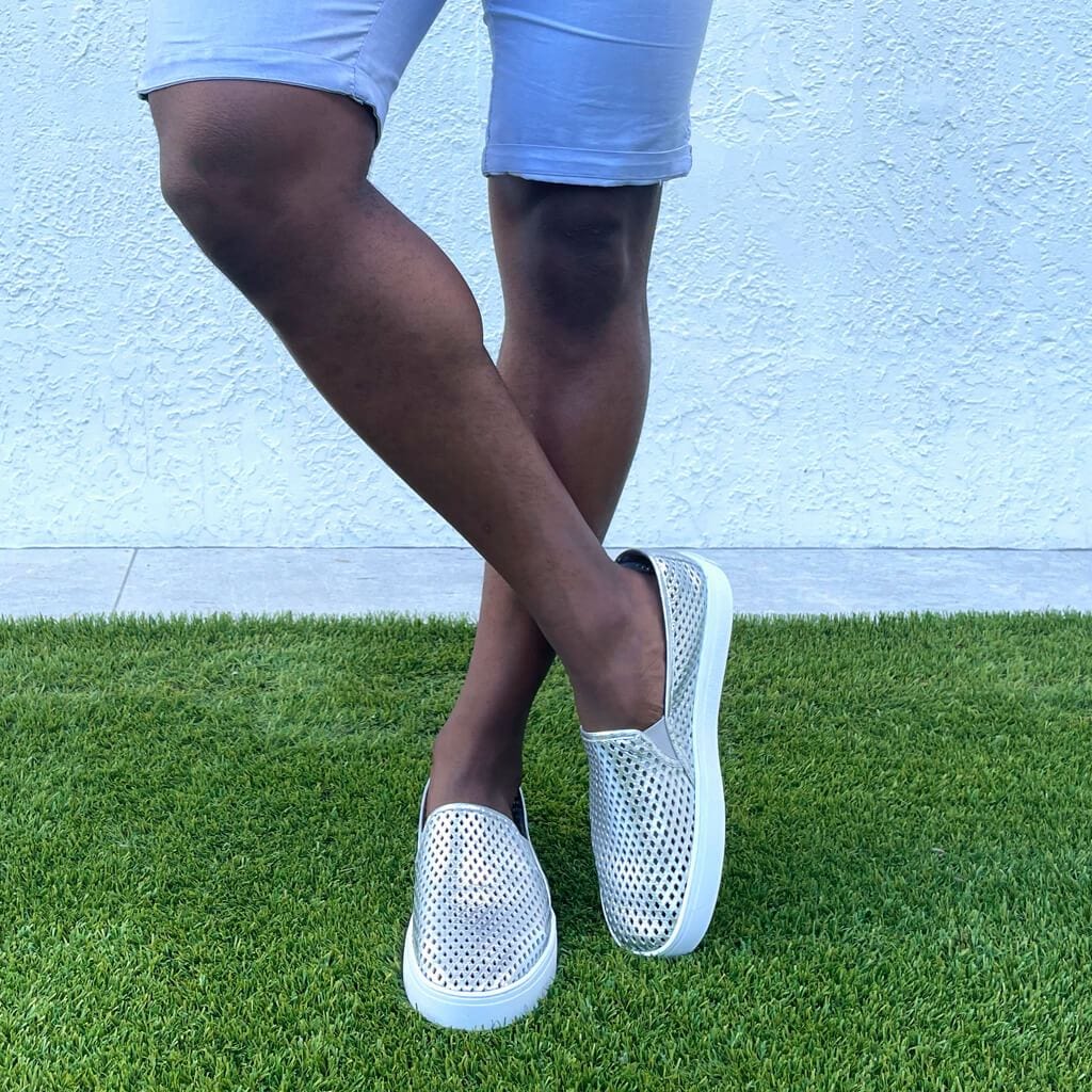 Jibs Classic Silver Slip On Sneaker-Shoe Outdoors Mens