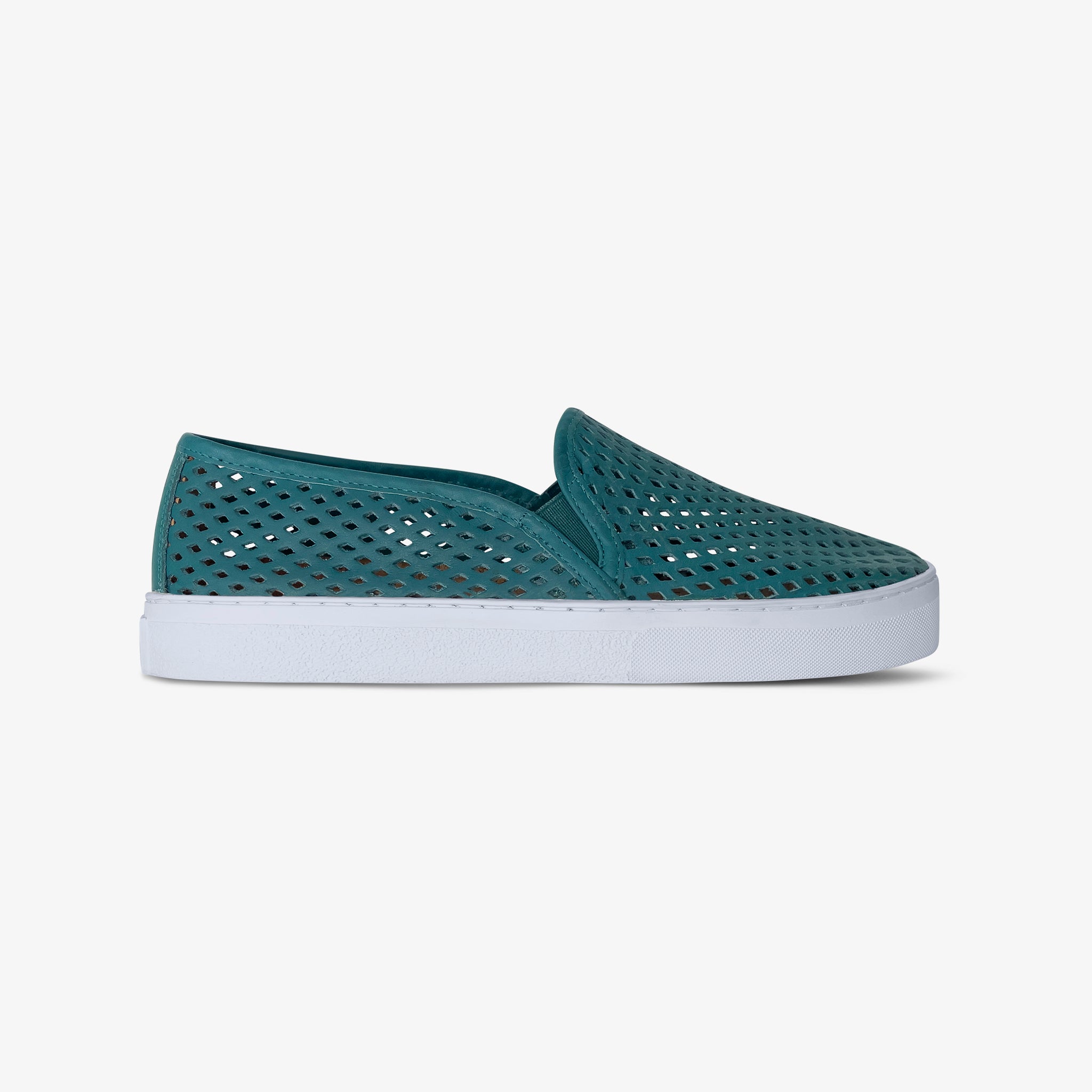 Jibs Classic Teal Slip On Sneaker-Shoe Side