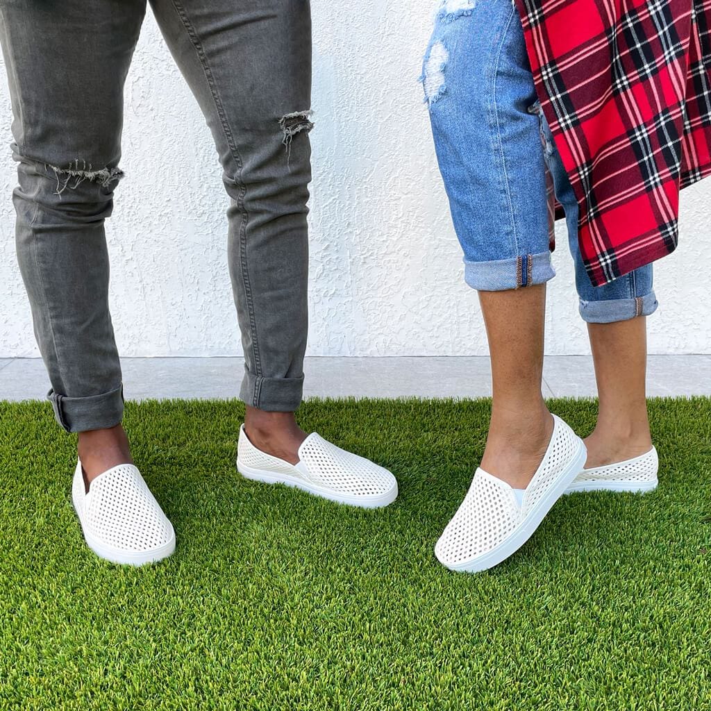 Jibs Classic Soft White Slip On Sneaker-Shoe Lifestyle Outdoors Womens Mens