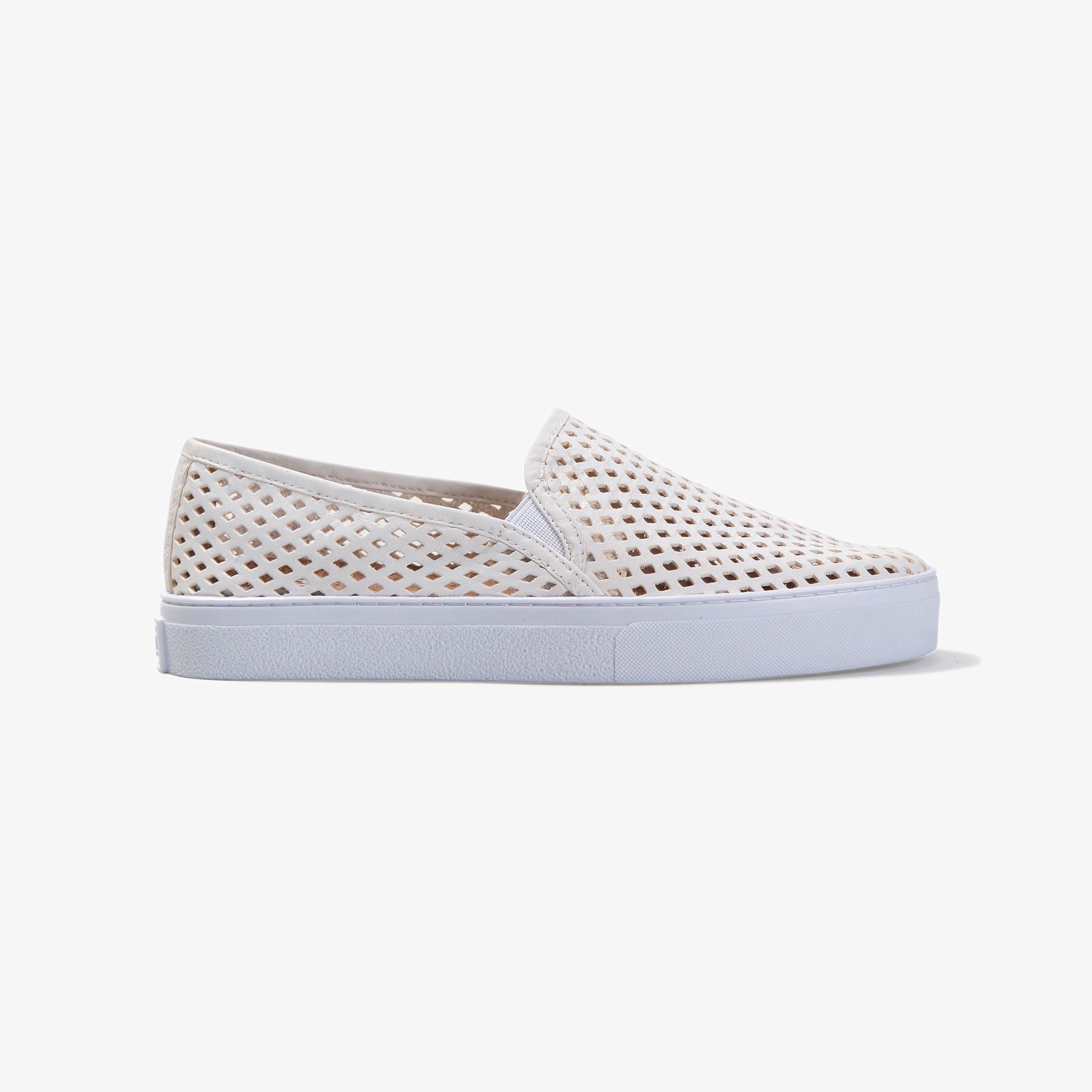 JIbs Classic Soft White Slip On Sneaker-Shoe Shoe Side