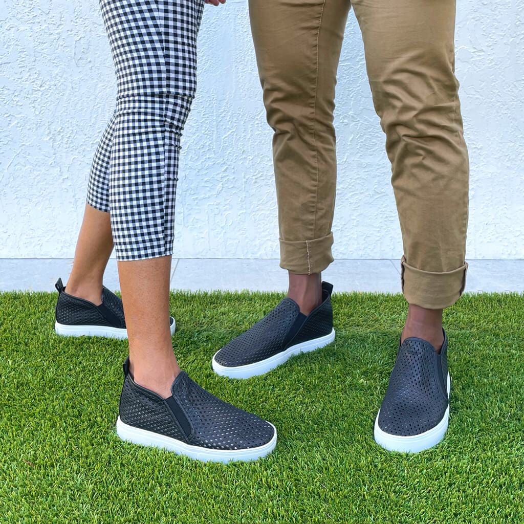 Jibs Mid Rise Jet Black Slip On Sneaker Bootie Outdoors Mens Womens