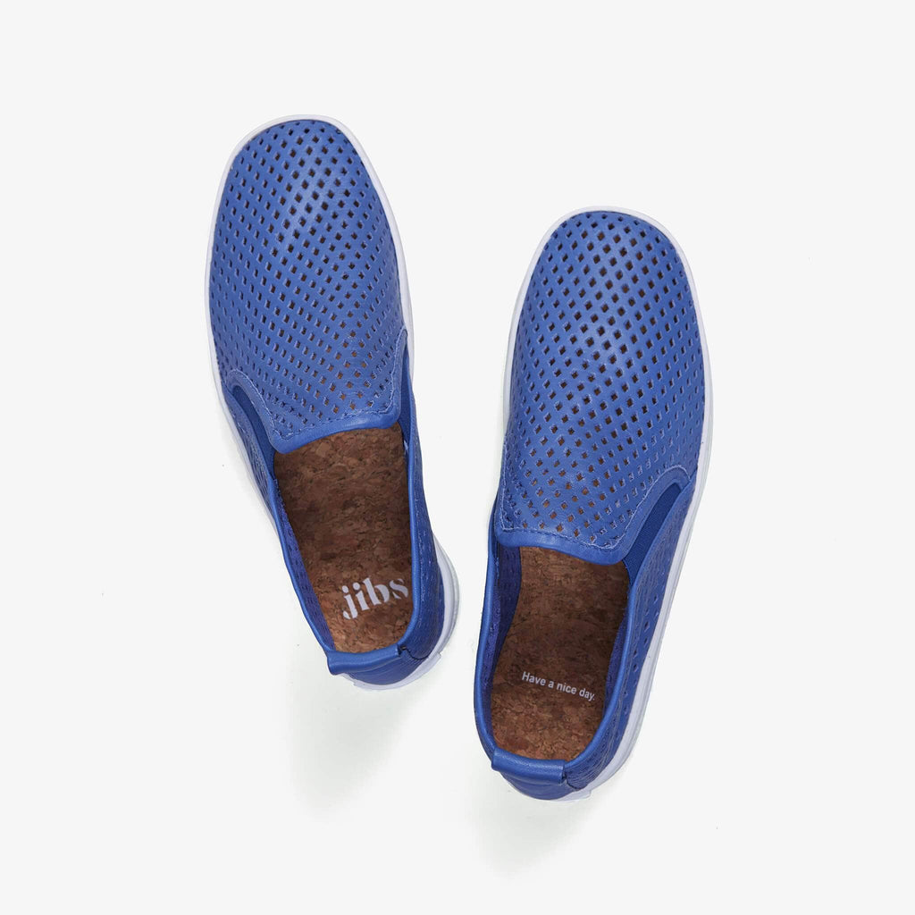 Jibs Mid Rise Galaxy Blue Slip On Sneaker Bootie Top Have A Nice Day