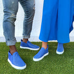Jibs Mid Rise Galaxy Blue Slip On Sneaker Bootie Outdoors Mens Womens