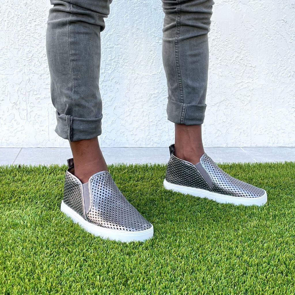 Jibs Mid Rise Space Gray Slip On Sneaker Bootie Outdoors Mens