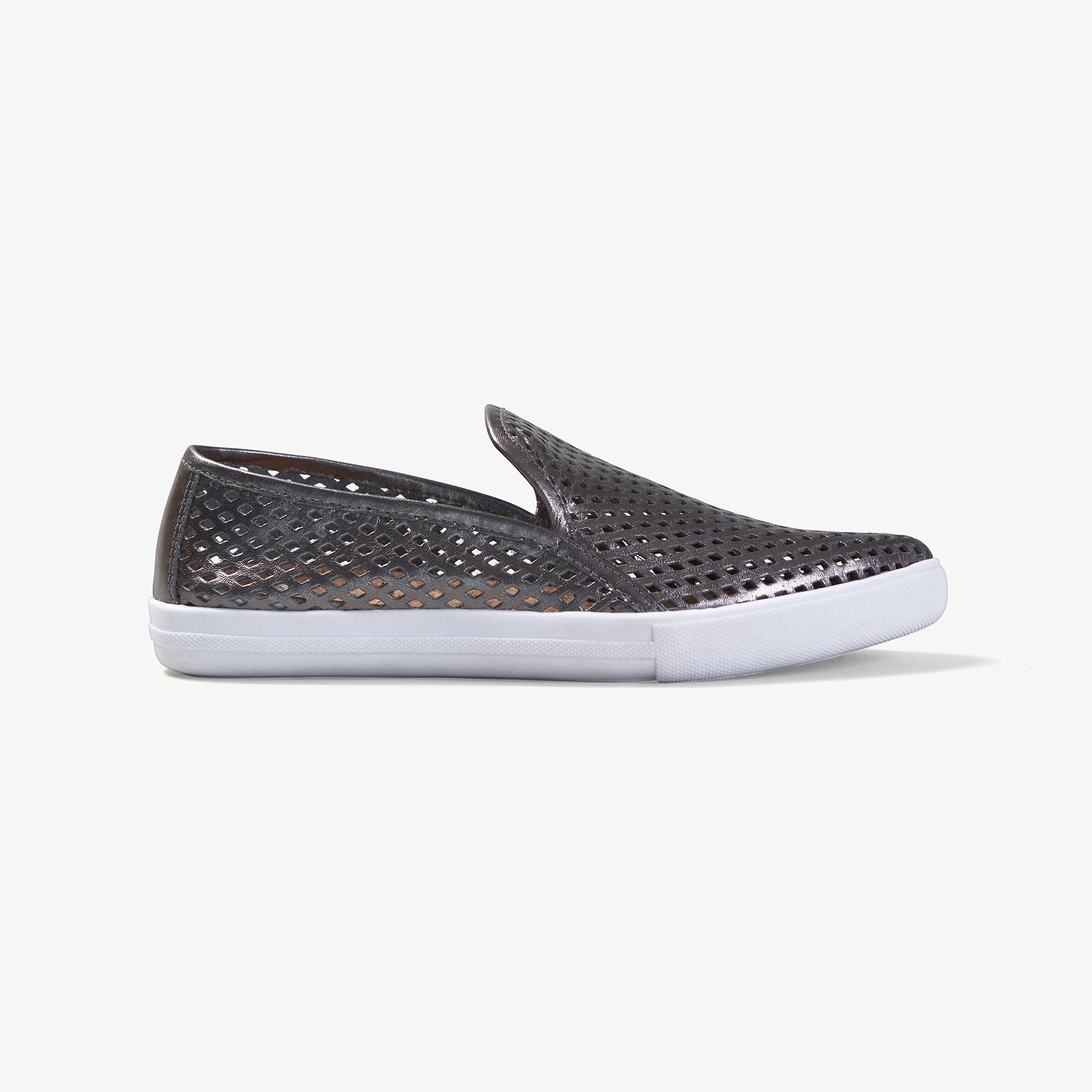 Jibs Slim Space Gray Slip On Sneaker Flat Shoe Side