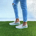 Jibs Slim Silver Slip On Sneaker Flat Pair Outdoors Womens